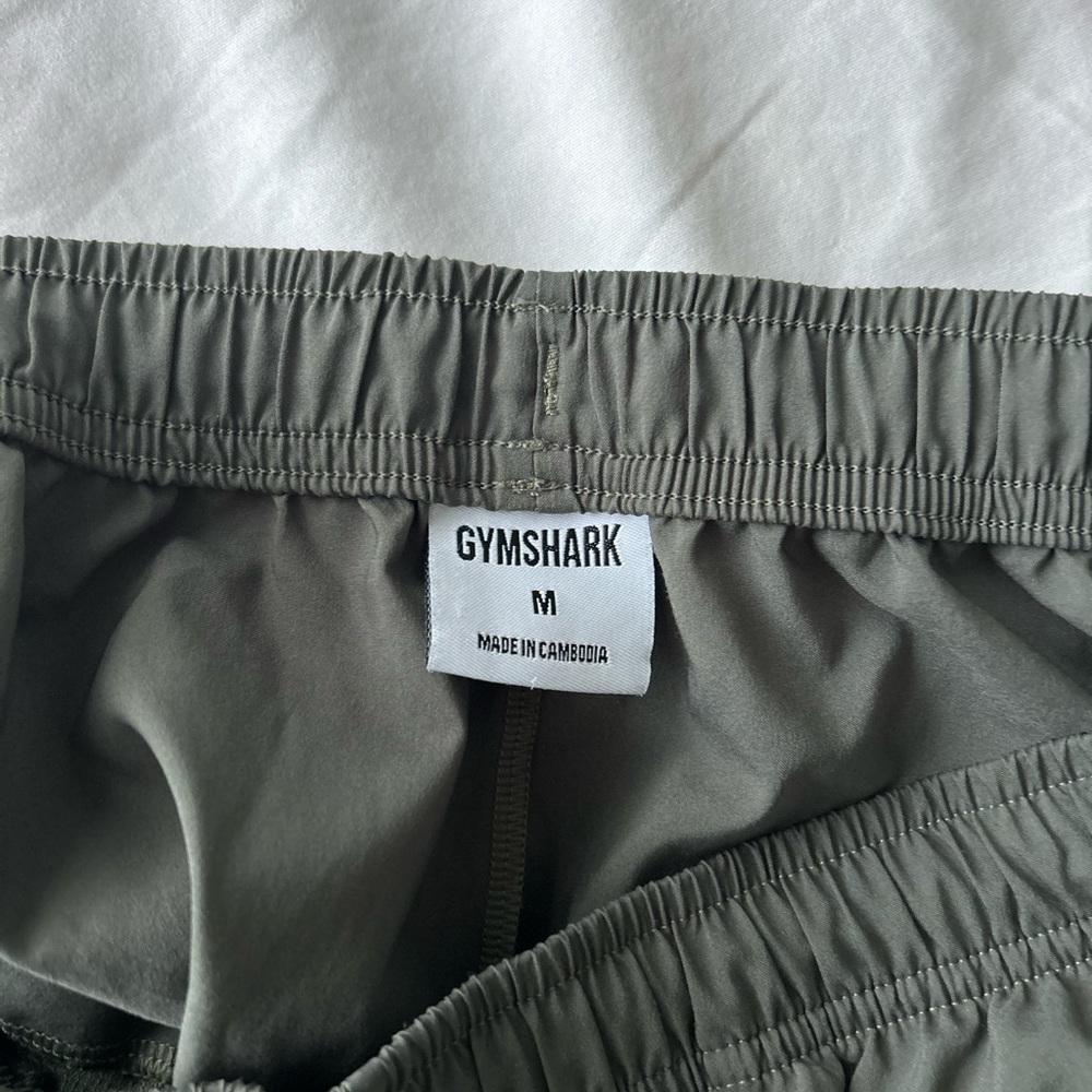 Gymshark Men's Athletic Shorts — Olive Green - Picture 5 of 6